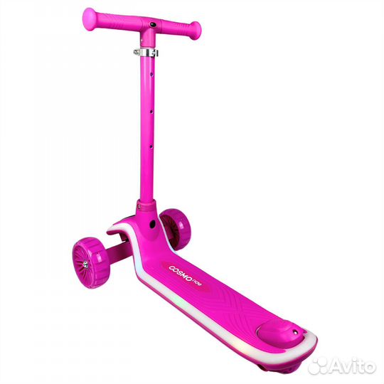 Самокат детский новый с неоновой подсветкой