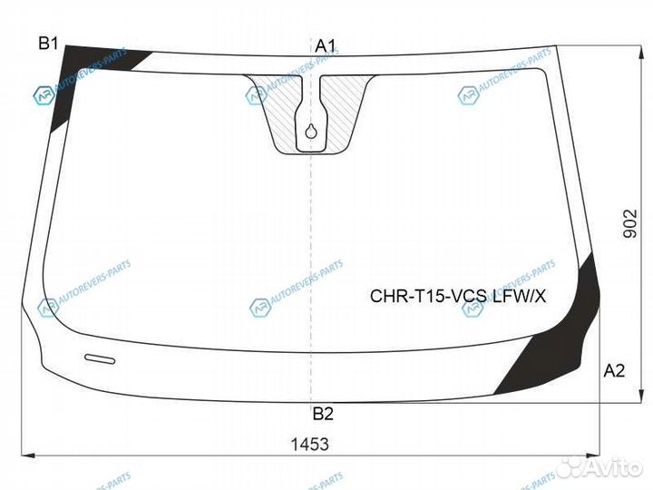 CHR-T15-VCS lfwx Стекло лобовое +дд chery tiggo 7