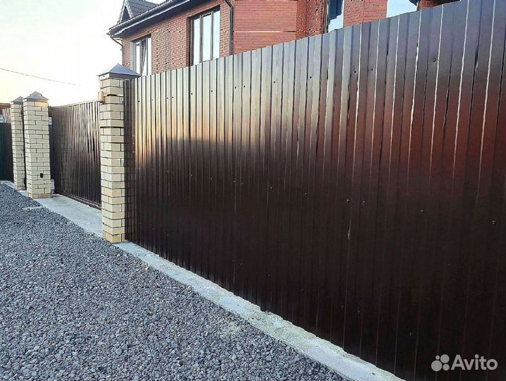 Забор из профнастила