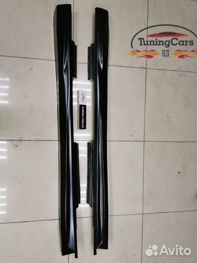 Накладки на пороги Дельта - Шевроле Ланос