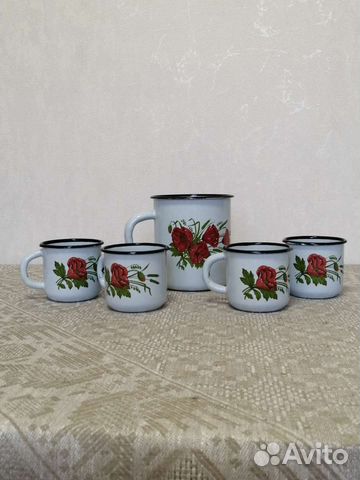 Набор эмалированный посуды, бидон СССР