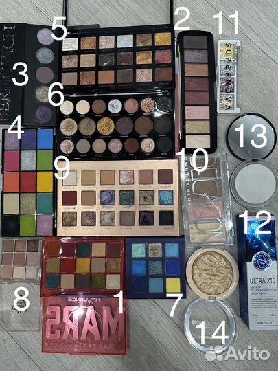 Косметика палетки теней