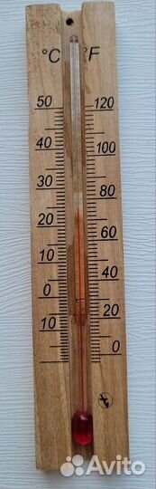 Термометр деревянный