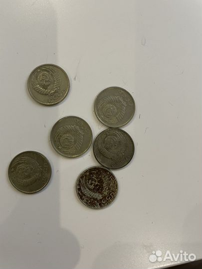 Монеты СССР 10 копеек 6 штук