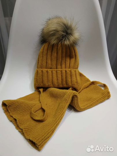 Комплект шапка и снуд детский