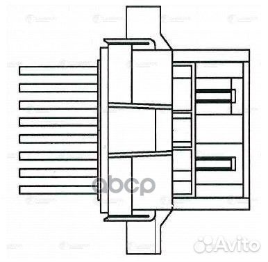 Резистор э/вент. отоп. LFR 0550 luzar