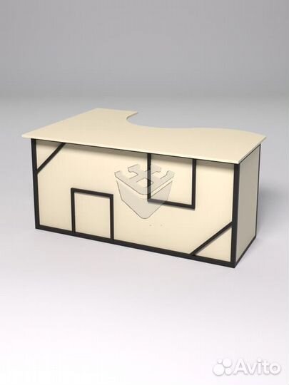 Стол эргономичный офисный сэ-12А (правосторонний)