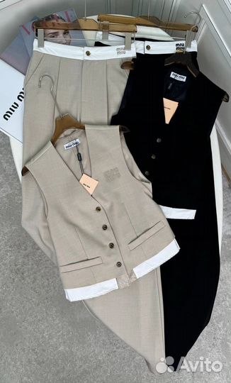 Брюки и жилетка Miu Miu lux