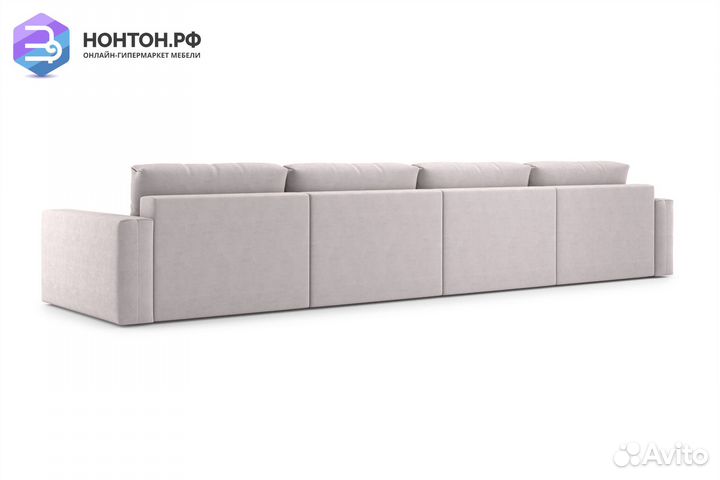 Диван прямой тик-так Монарх бежевый