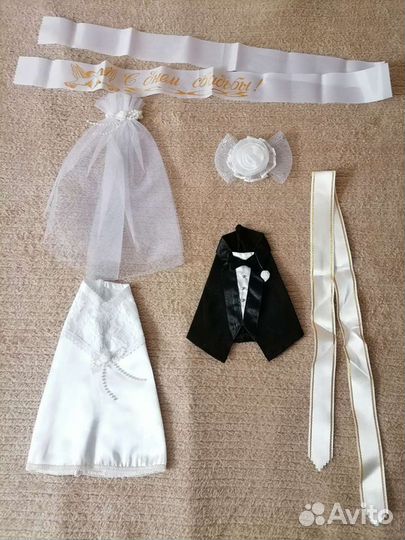 Свадебное украшение на шампанское