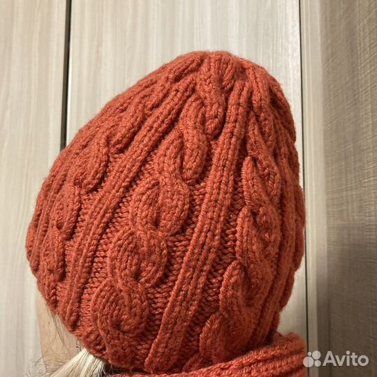 Комплект шапка с шарфом