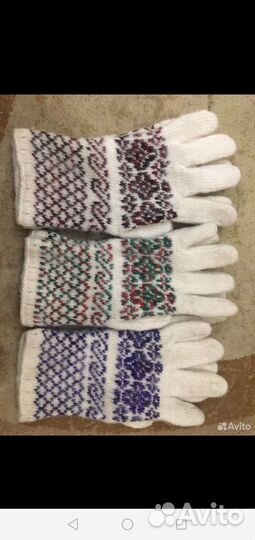 Перчатки женские шерстяные