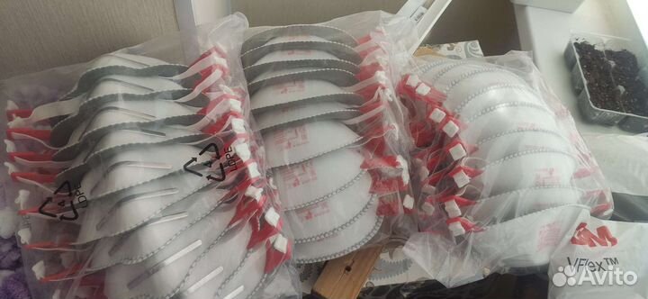 4 уп.) Респиратор 3m vflex 9162V + spirotek ffp3