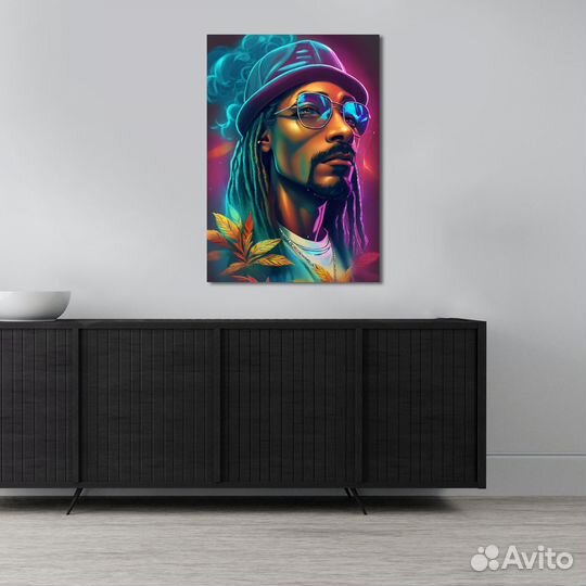 Снуп Дог рэпер Арт картина 40х60