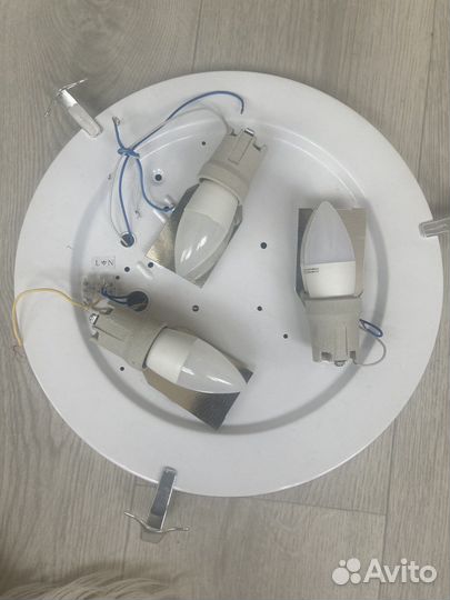 Светильник потолочный стекло бу