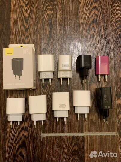 Блоки зарядок type c, usb, Lightning