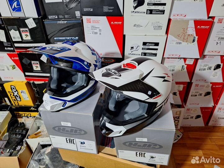 Шлем hjc, мотокросс эндуро М/Л