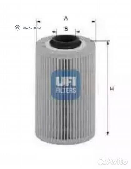 UFI 26.018.00 Фильтр топливный дизельный volvo S60