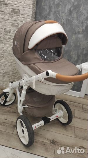 Детская коляска 2 в 1 Adamex Monte Carbon