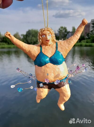 Ватные елочные игрушки: Лето, такое лето