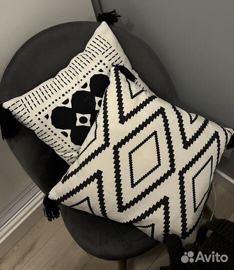 Наволочки декоративная вместе с подушками 40на40