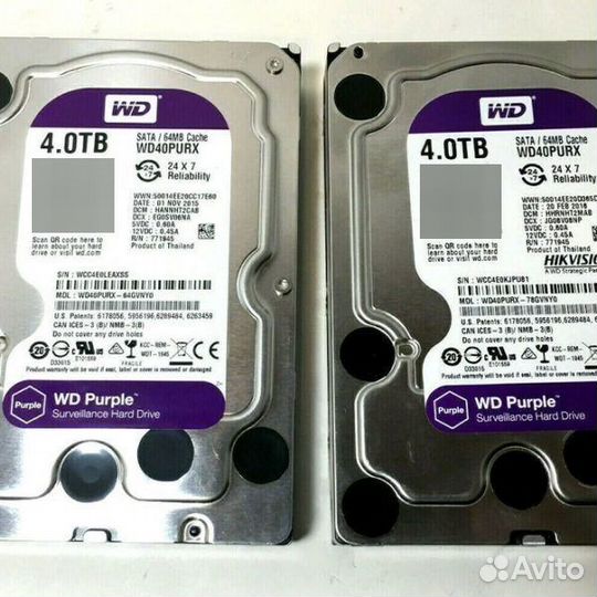 Жесткий диск 4 TB WD40purx