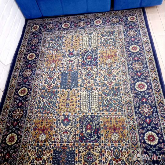 Ковер Икеа Valby Ruta Синий