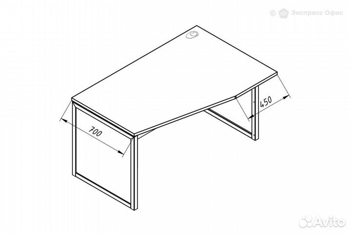 Стол письменный эргономичный правый Xten QP xqpct 169H(R)