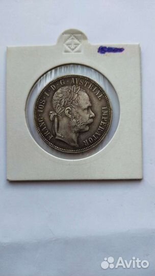 Австрия 1 флорин 1886 г. Хорошее состояние