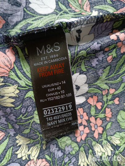 Рубашка женская marks&spenser 48 р