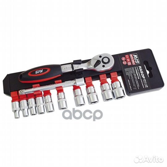 Набор головок торцевых с аксессуарами 1/4