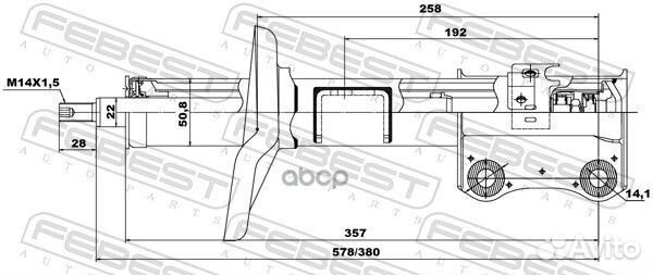 Амортизатор передний правый GAS.twin tube 07665