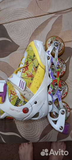 Роликовые коньки детские раздвижные