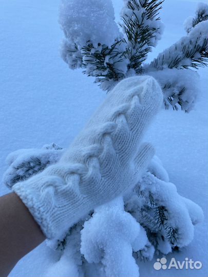 Варежки ручной работы