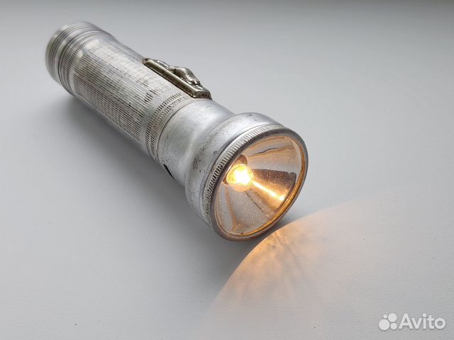Фонарик алюминиевый, с батарейками, СССР купить в Санкт-Петербурге ...