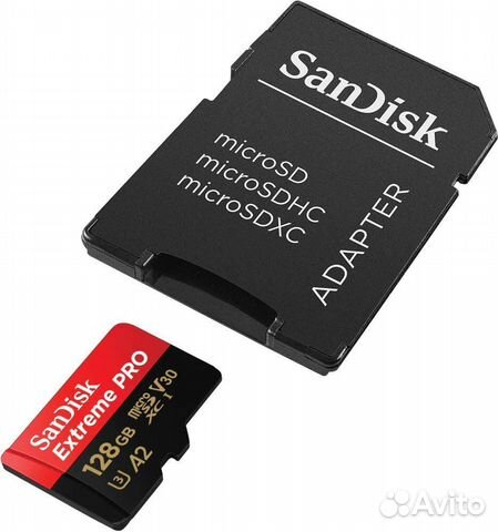 Карта памяти SanDisk MicroSD 128GB Extreme Pro V30