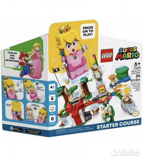 Lego Super Mario Luigi Peach стартовый набор