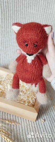 Вязаная игрушка Лиса