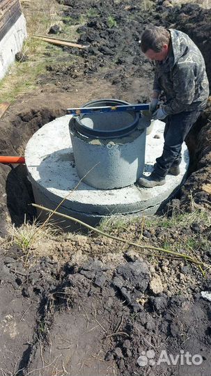 Монтаж септиков, кессон, перелив погреб под ключ