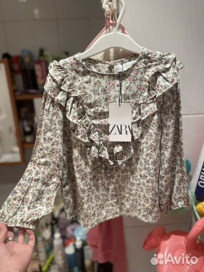Блузка zara 128 новая