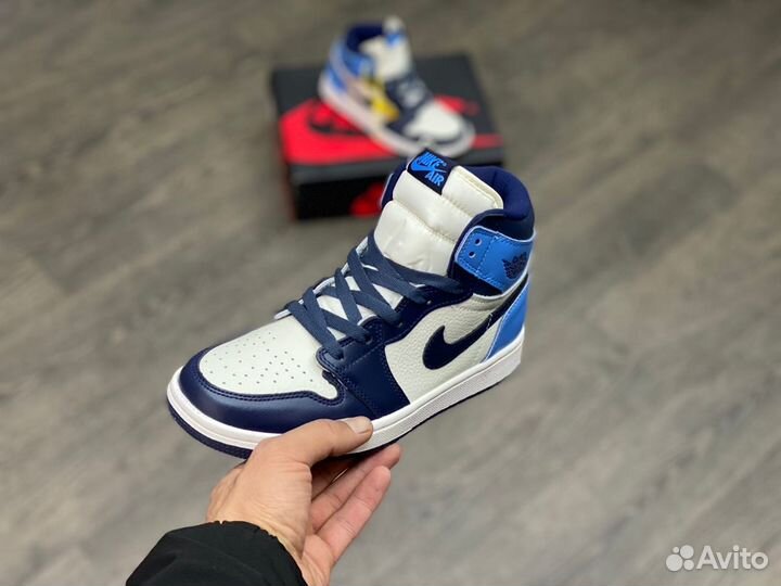 Кроссовки Air Jordan 1 Obsidian (36-45)