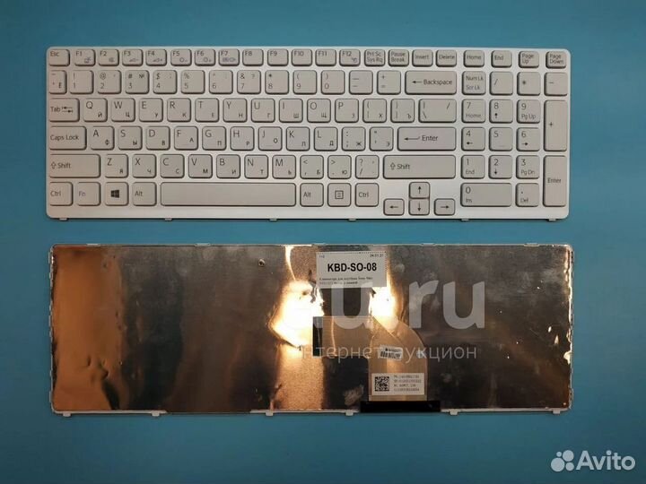 Клавиатура 149027851RU Sony Vaio SVE17 белая
