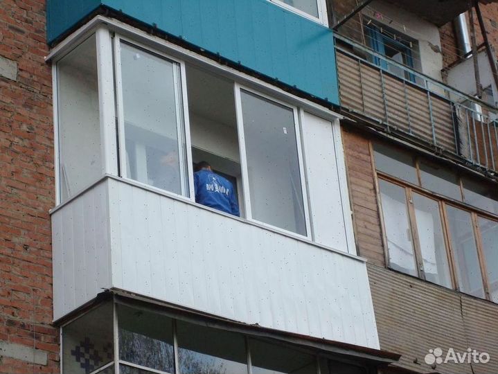 Балкон пластиковый французкое остекление