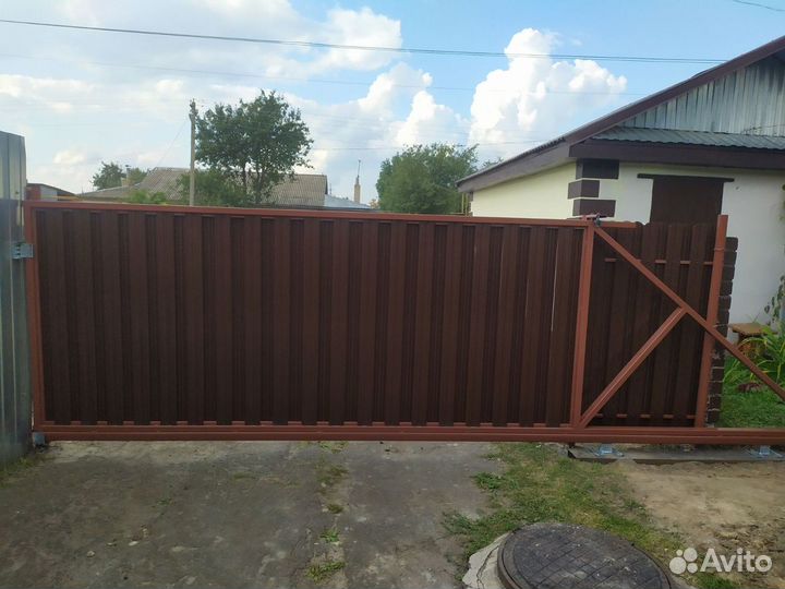 Откатные ворота под ключ