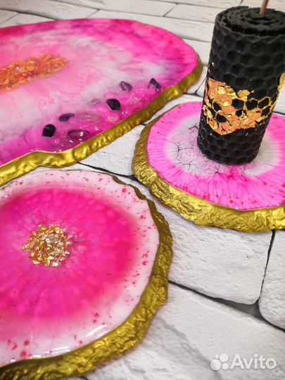 Набор посуды из эпоксидной смолы