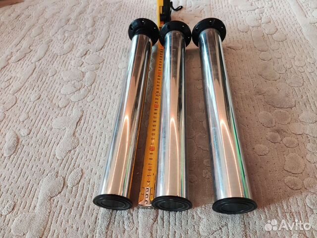 Ножка мебельная круглая хром опора