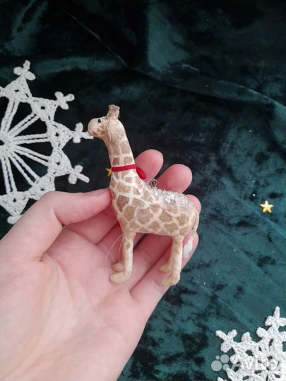 Ватные игрушки: Слоник и гусь на ёлку