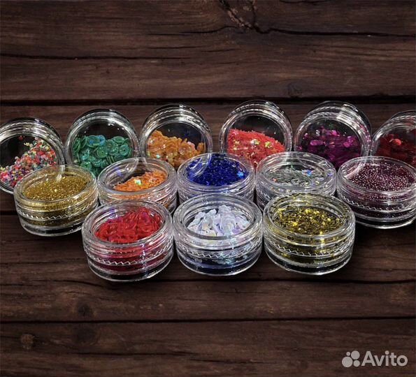 Пайетки, блестки для маникюра