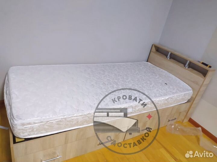 Кровать 90х200 с ящиками