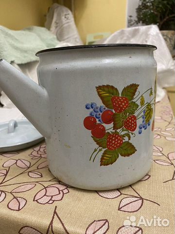 Чайник эмалированный СССР